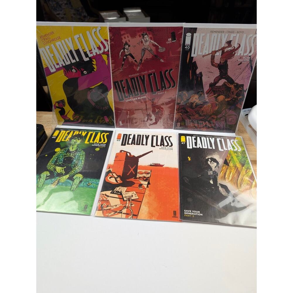 Deadly Class Comic Lot of 6 Issues #33-40 Image Modern Age